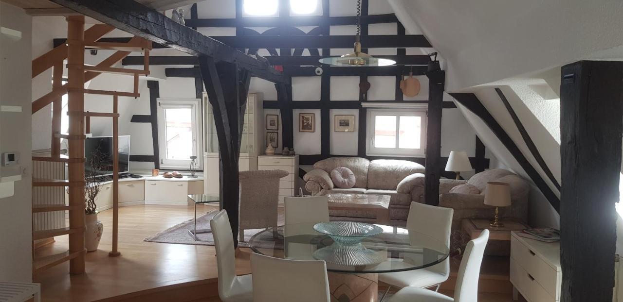 Penthouse Im Historischen Fachwerkhaus Mit Grosser Dachterrasse An Zentralster Lage Boppard Exteriér fotografie