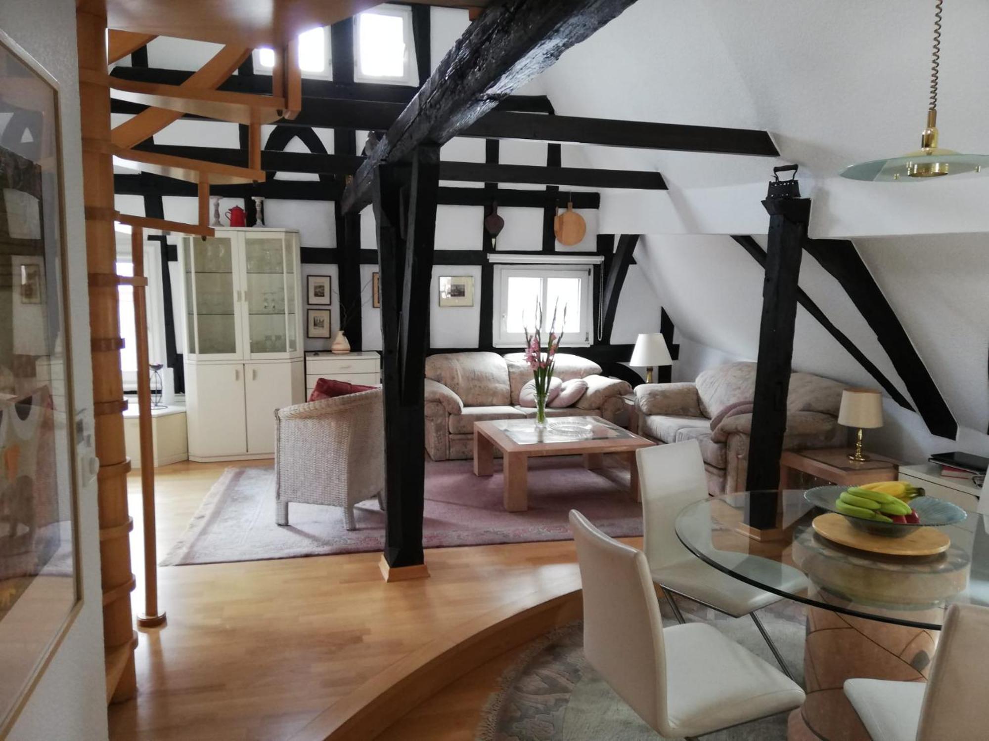 Penthouse Im Historischen Fachwerkhaus Mit Grosser Dachterrasse An Zentralster Lage Boppard Exteriér fotografie